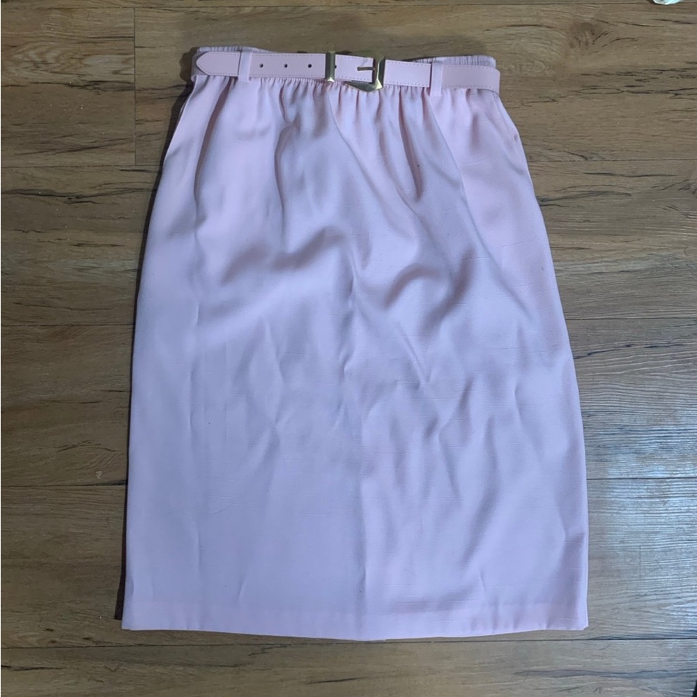 Vintage pink midi skirt